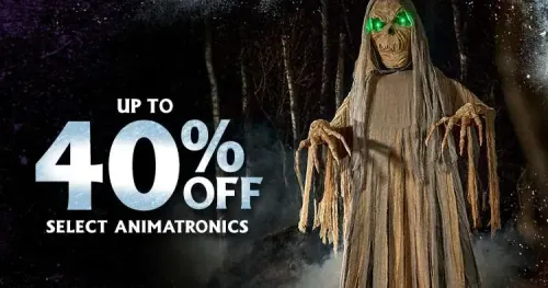Spirit Halloween Animatronics sale with up to 40% off